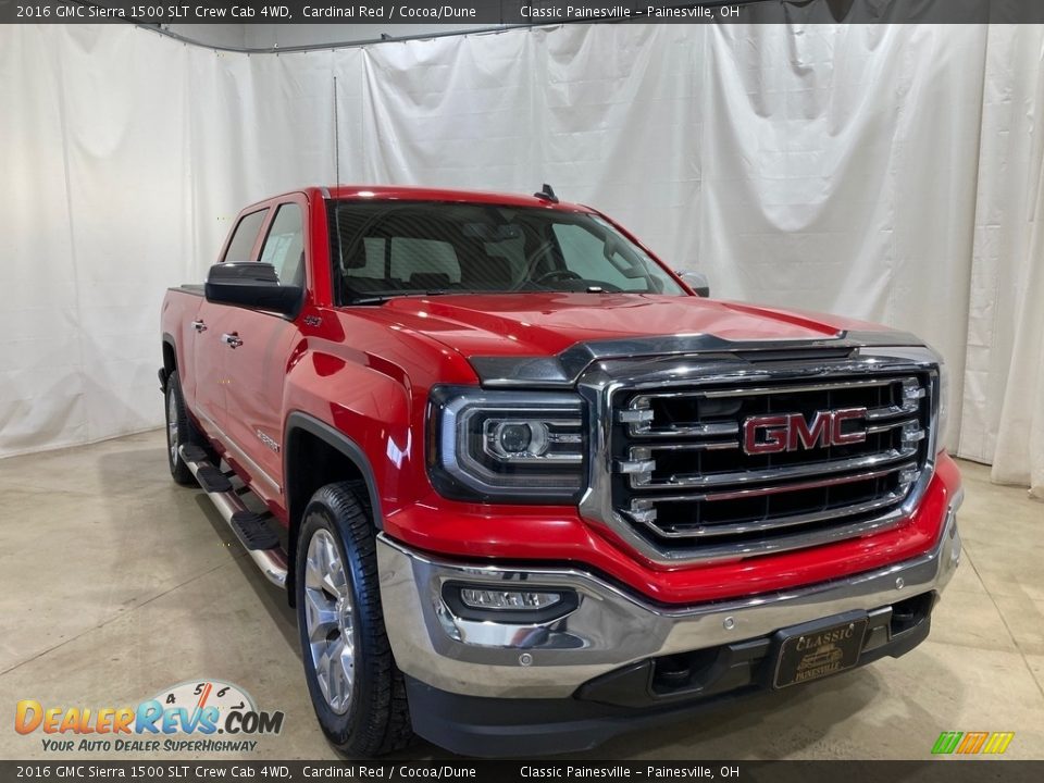 2016 GMC Sierra 1500 SLT Crew Cab 4WD Cardinal Red / Cocoa/Dune Photo #2