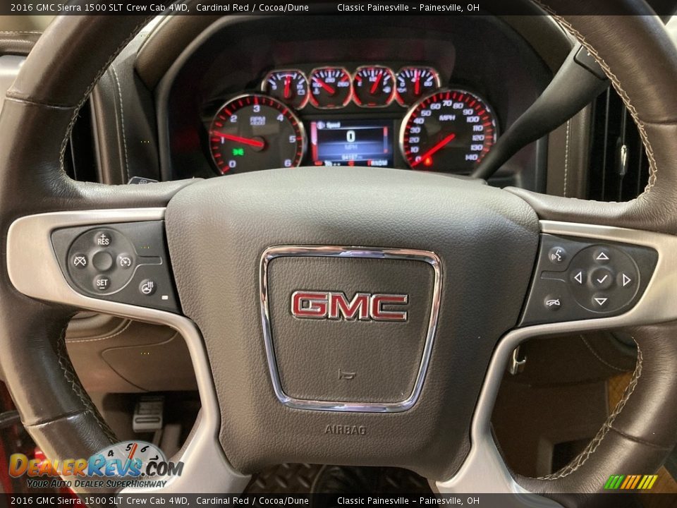 2016 GMC Sierra 1500 SLT Crew Cab 4WD Cardinal Red / Cocoa/Dune Photo #7