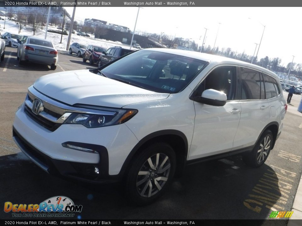 2020 Honda Pilot EX-L AWD Platinum White Pearl / Black Photo #6