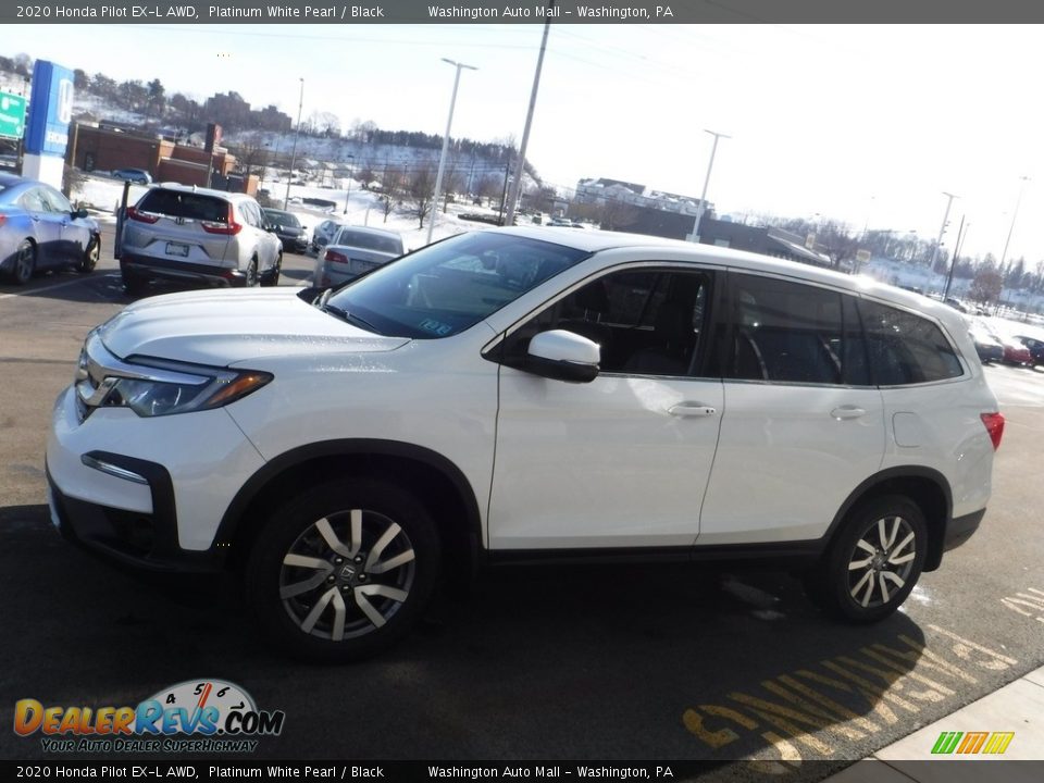 2020 Honda Pilot EX-L AWD Platinum White Pearl / Black Photo #7