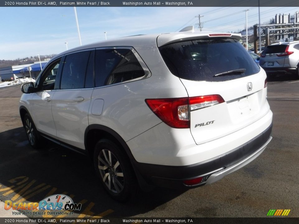 2020 Honda Pilot EX-L AWD Platinum White Pearl / Black Photo #8
