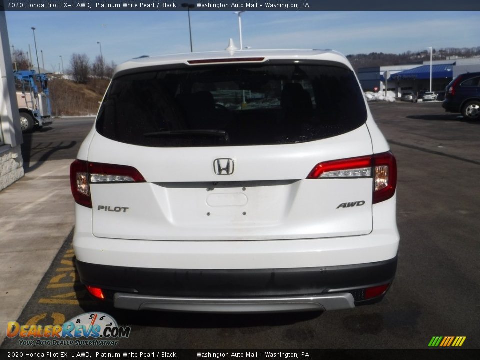 2020 Honda Pilot EX-L AWD Platinum White Pearl / Black Photo #9