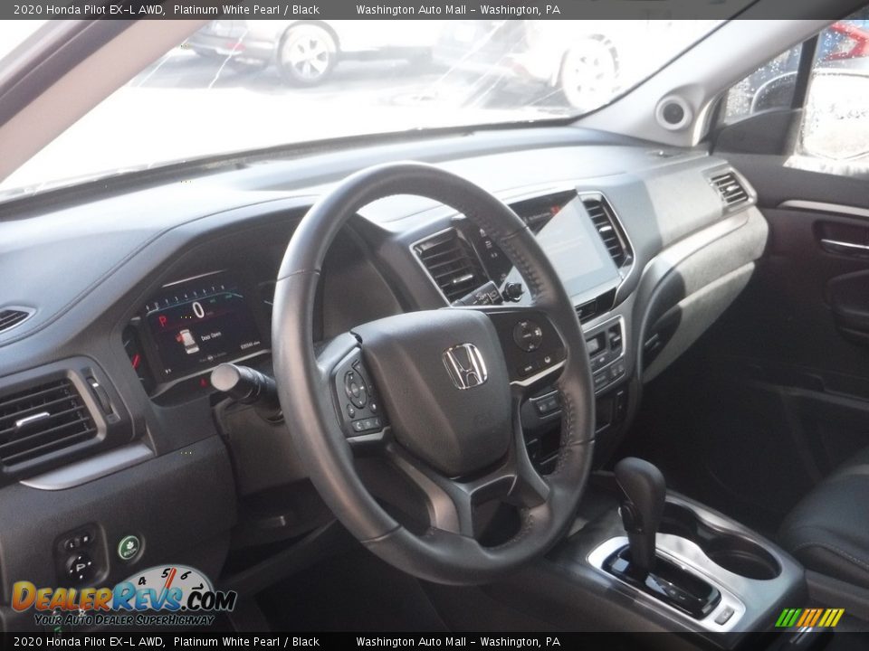 2020 Honda Pilot EX-L AWD Platinum White Pearl / Black Photo #13