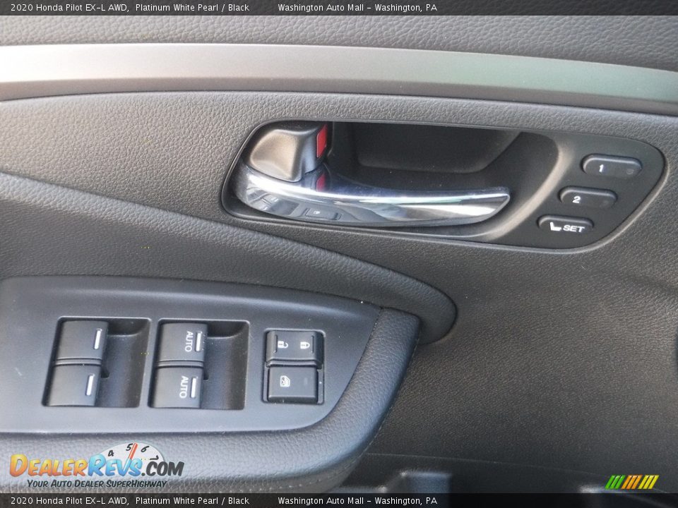 2020 Honda Pilot EX-L AWD Platinum White Pearl / Black Photo #15