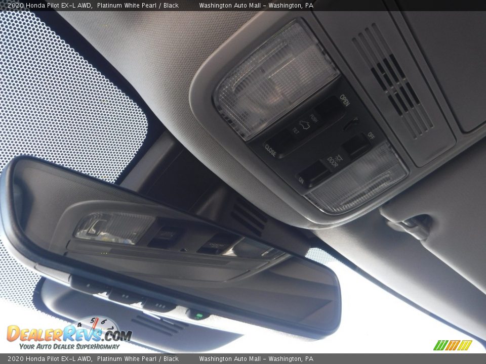2020 Honda Pilot EX-L AWD Platinum White Pearl / Black Photo #24