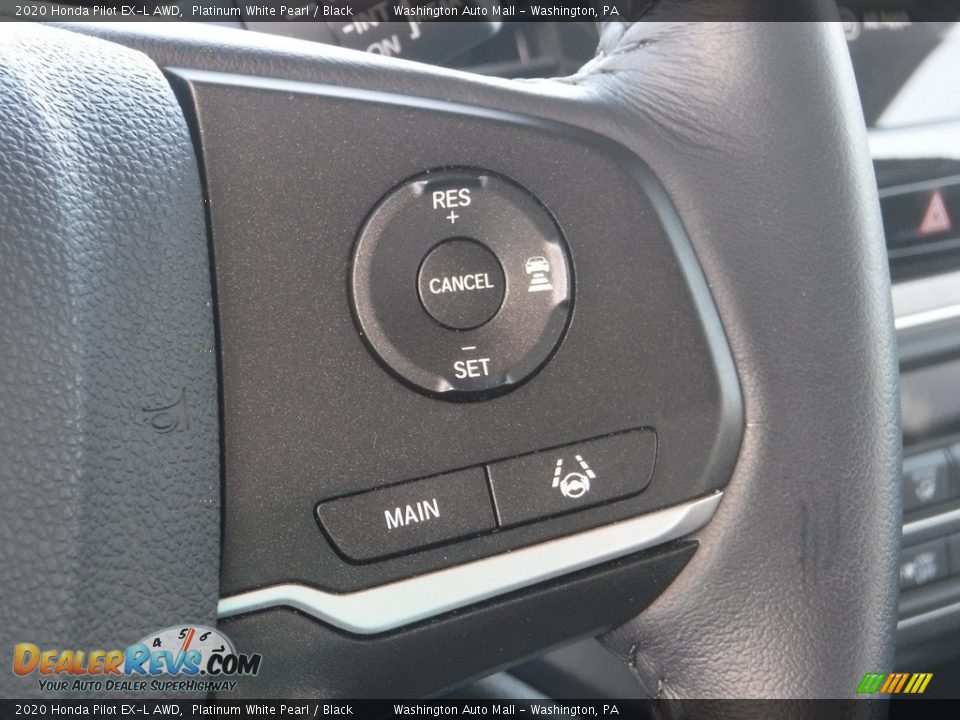 2020 Honda Pilot EX-L AWD Platinum White Pearl / Black Photo #26