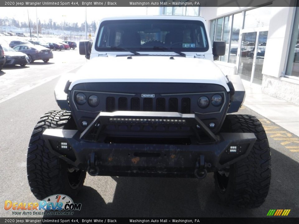 2020 Jeep Wrangler Unlimited Sport 4x4 Bright White / Black Photo #7