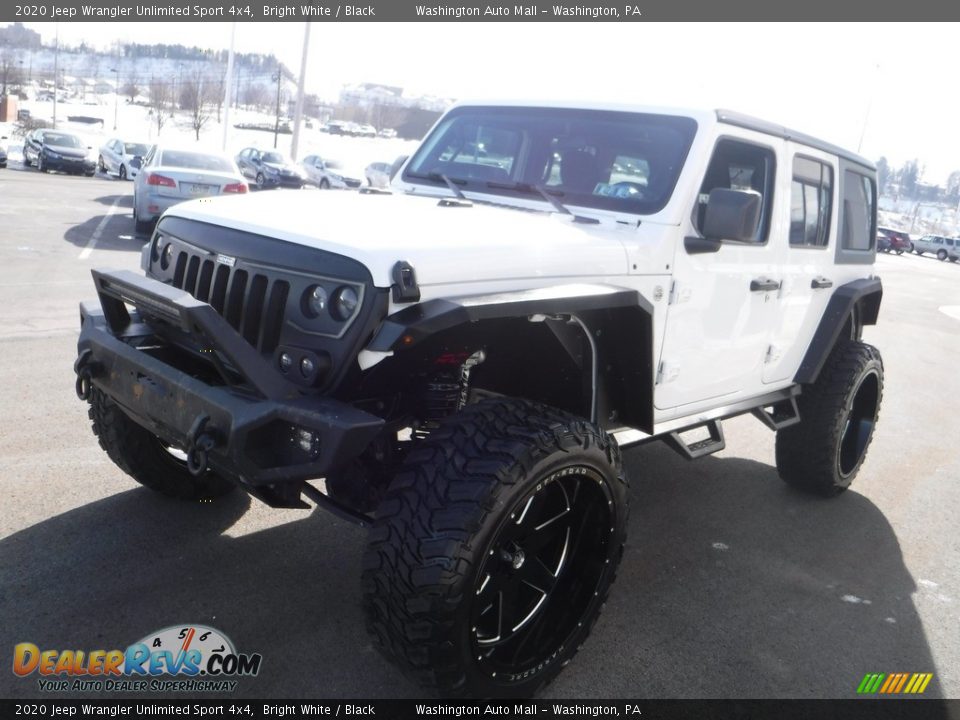 2020 Jeep Wrangler Unlimited Sport 4x4 Bright White / Black Photo #8