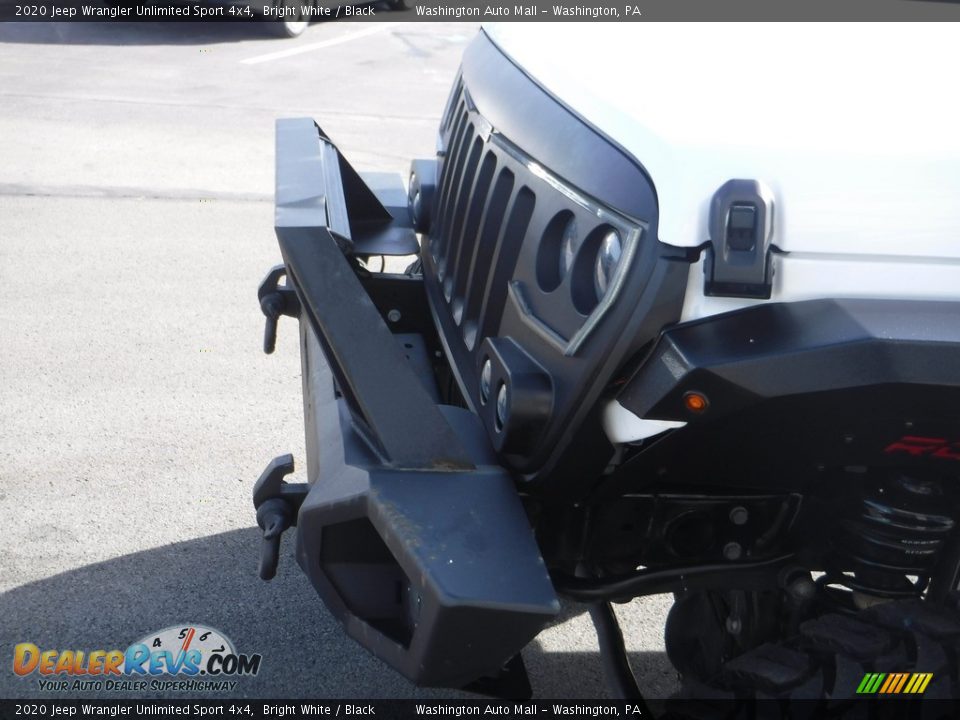 2020 Jeep Wrangler Unlimited Sport 4x4 Bright White / Black Photo #9