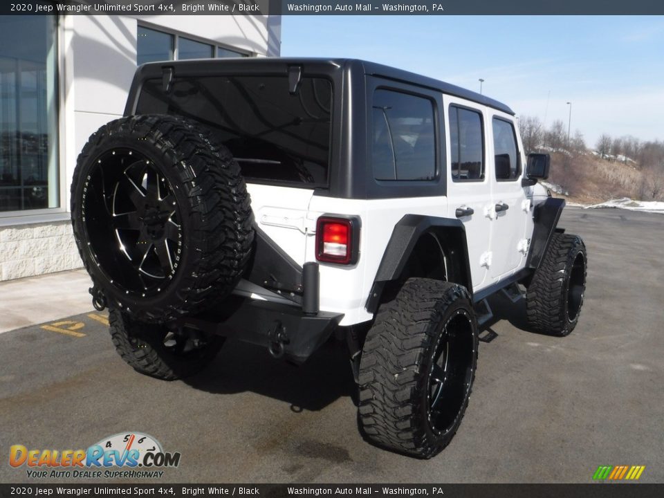 2020 Jeep Wrangler Unlimited Sport 4x4 Bright White / Black Photo #15