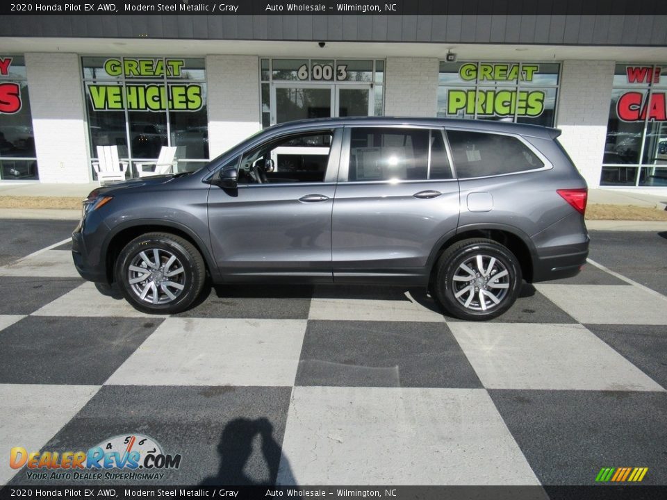 2020 Honda Pilot EX AWD Modern Steel Metallic / Gray Photo #1