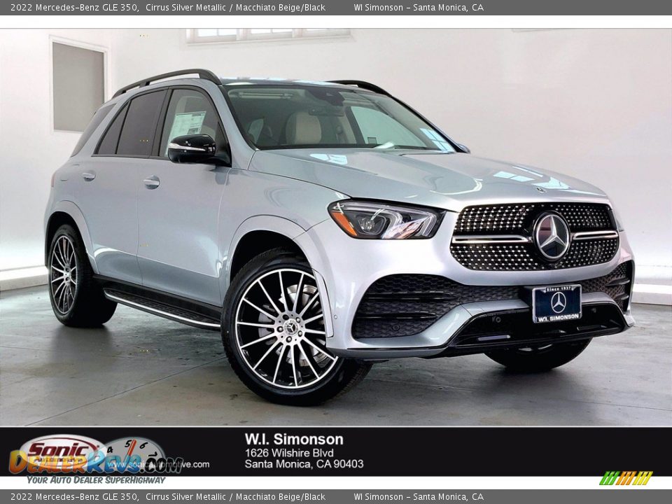 2022 Mercedes-Benz GLE 350 Cirrus Silver Metallic / Macchiato Beige/Black Photo #1