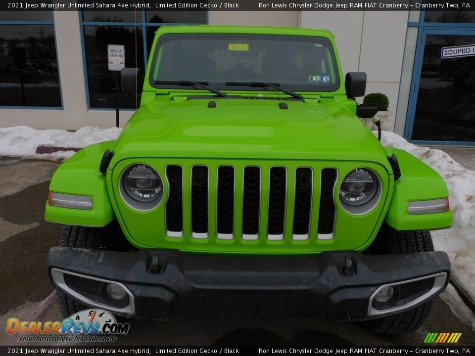 2021 Jeep Wrangler Unlimited Sahara 4xe Hybrid Limited Edition Gecko / Black Photo #2