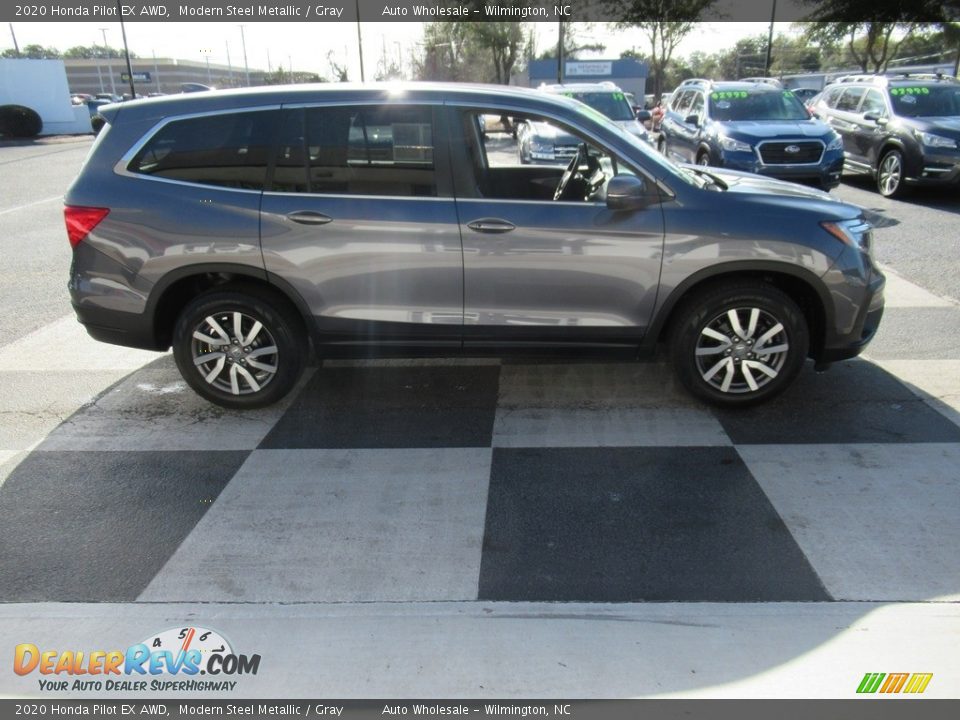 2020 Honda Pilot EX AWD Modern Steel Metallic / Gray Photo #3