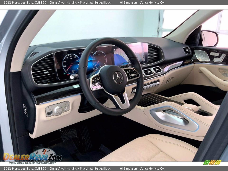 2022 Mercedes-Benz GLE 350 Cirrus Silver Metallic / Macchiato Beige/Black Photo #4