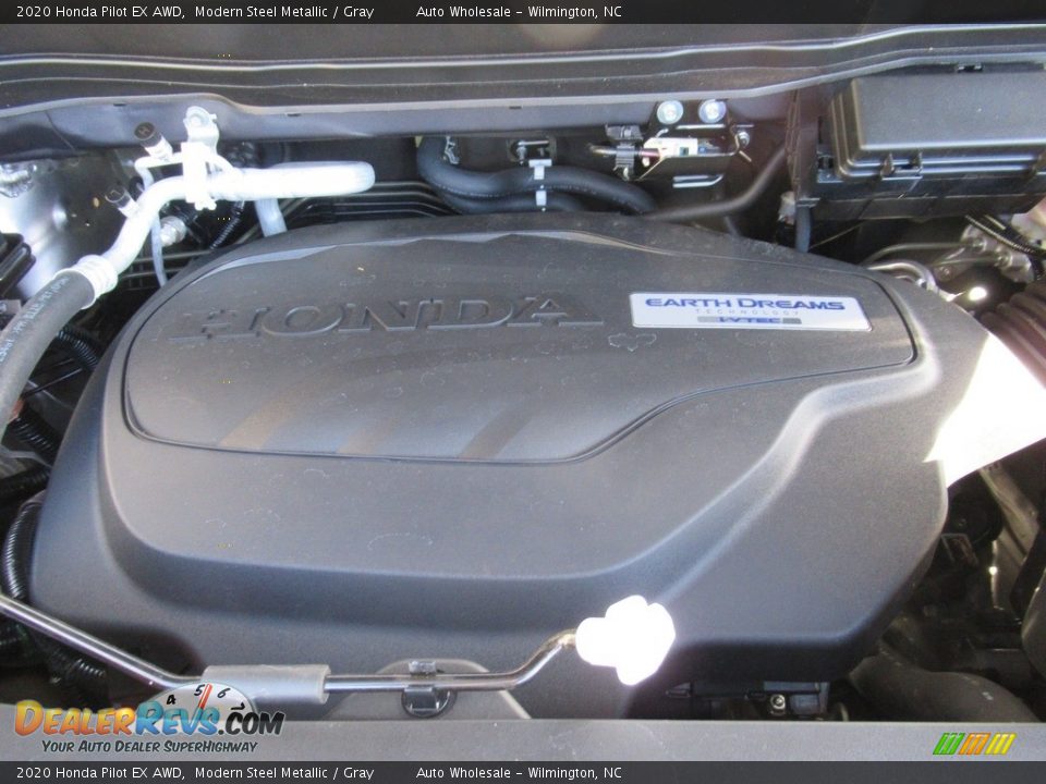 2020 Honda Pilot EX AWD Modern Steel Metallic / Gray Photo #6