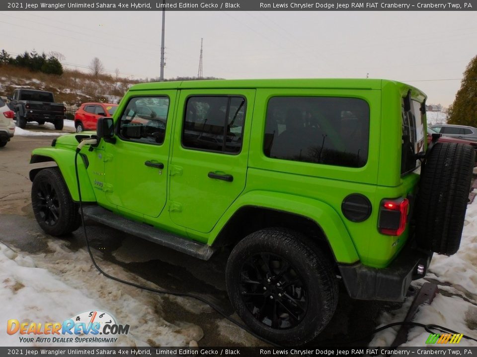 2021 Jeep Wrangler Unlimited Sahara 4xe Hybrid Limited Edition Gecko / Black Photo #8