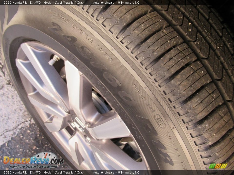 2020 Honda Pilot EX AWD Modern Steel Metallic / Gray Photo #8