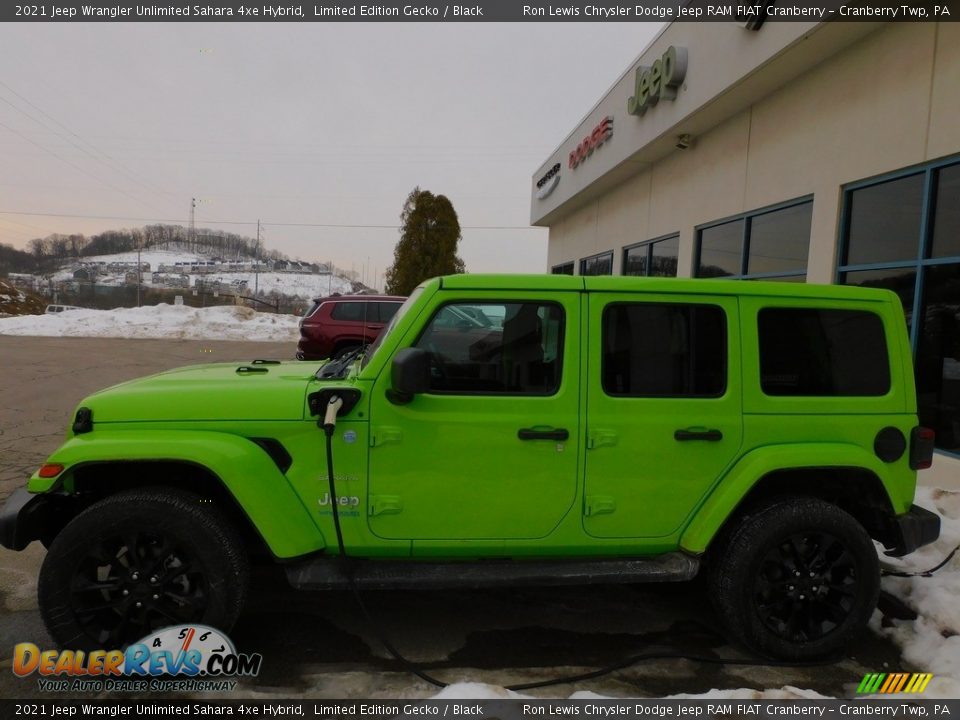 2021 Jeep Wrangler Unlimited Sahara 4xe Hybrid Limited Edition Gecko / Black Photo #9