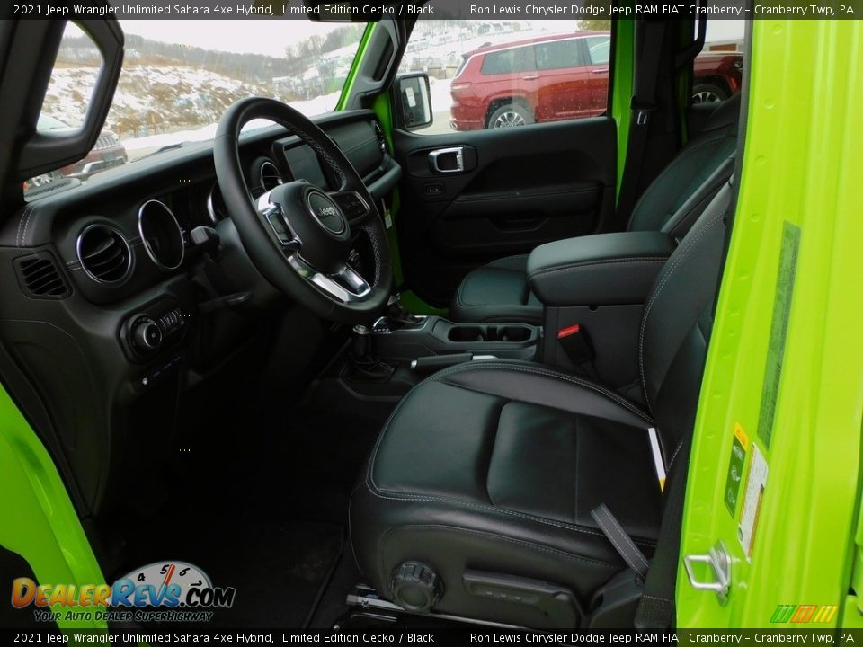 Front Seat of 2021 Jeep Wrangler Unlimited Sahara 4xe Hybrid Photo #11