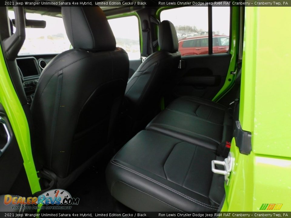 Rear Seat of 2021 Jeep Wrangler Unlimited Sahara 4xe Hybrid Photo #12