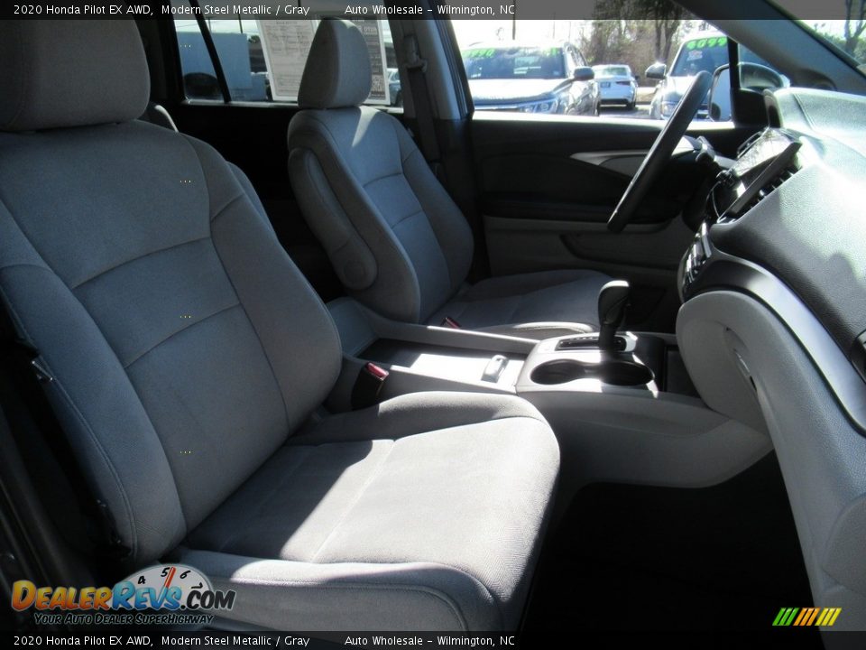 2020 Honda Pilot EX AWD Modern Steel Metallic / Gray Photo #13