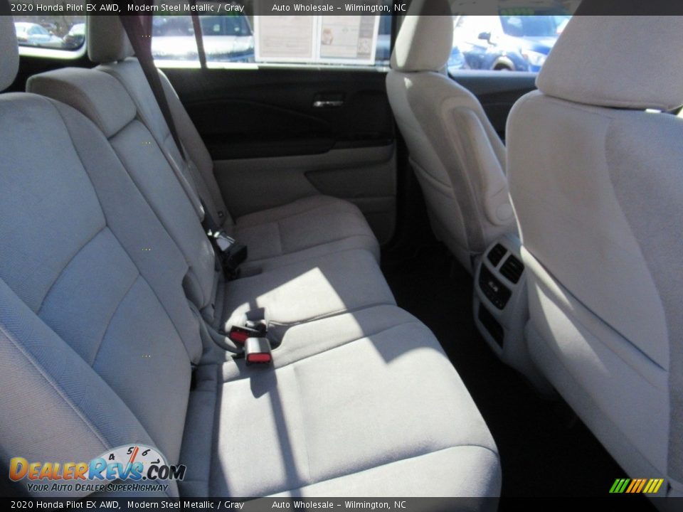 2020 Honda Pilot EX AWD Modern Steel Metallic / Gray Photo #14