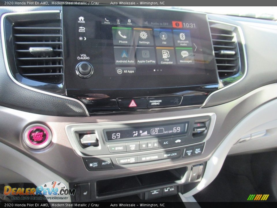 2020 Honda Pilot EX AWD Modern Steel Metallic / Gray Photo #17