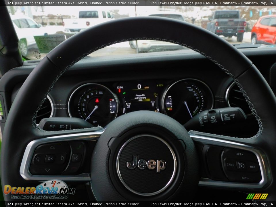 2021 Jeep Wrangler Unlimited Sahara 4xe Hybrid Steering Wheel Photo #19