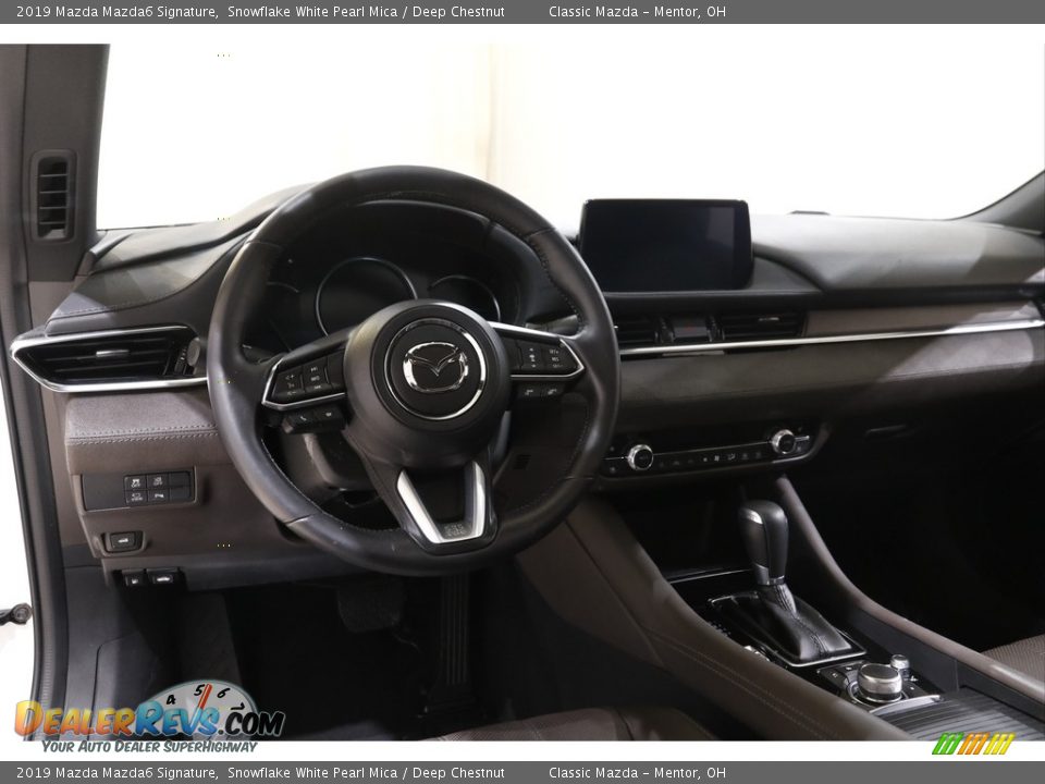 2019 Mazda Mazda6 Signature Snowflake White Pearl Mica / Deep Chestnut Photo #6
