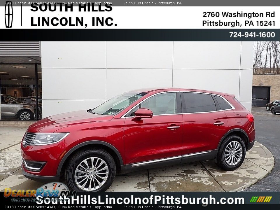 2018 Lincoln MKX Select AWD Ruby Red Metallic / Cappuccino Photo #1