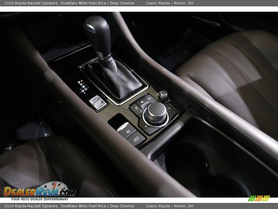 2019 Mazda Mazda6 Signature Snowflake White Pearl Mica / Deep Chestnut Photo #14