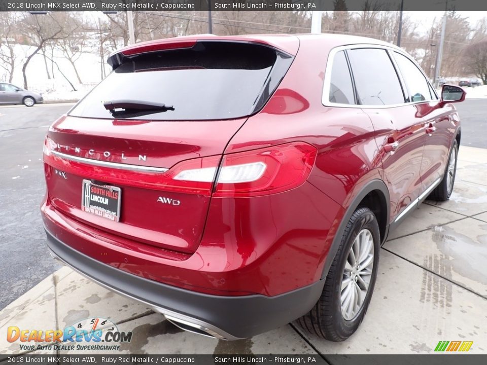 2018 Lincoln MKX Select AWD Ruby Red Metallic / Cappuccino Photo #6