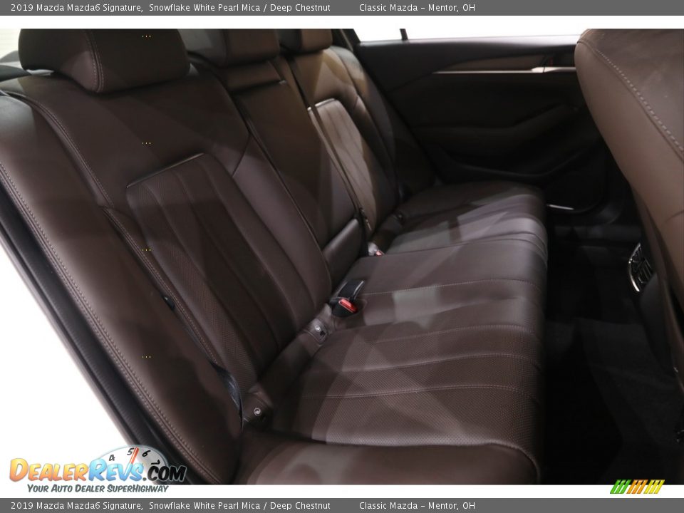 2019 Mazda Mazda6 Signature Snowflake White Pearl Mica / Deep Chestnut Photo #16