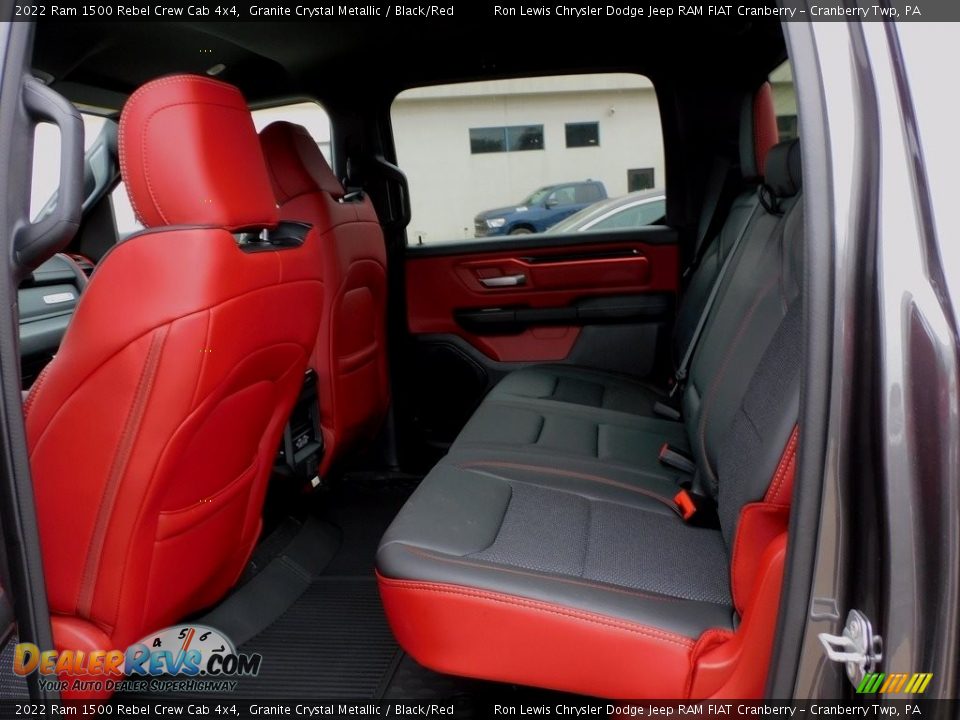 Rear Seat of 2022 Ram 1500 Rebel Crew Cab 4x4 Photo #12