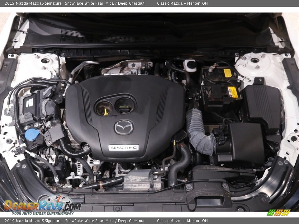 2019 Mazda Mazda6 Signature Snowflake White Pearl Mica / Deep Chestnut Photo #19