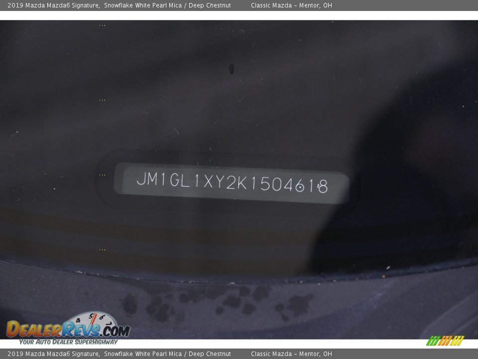 2019 Mazda Mazda6 Signature Snowflake White Pearl Mica / Deep Chestnut Photo #20