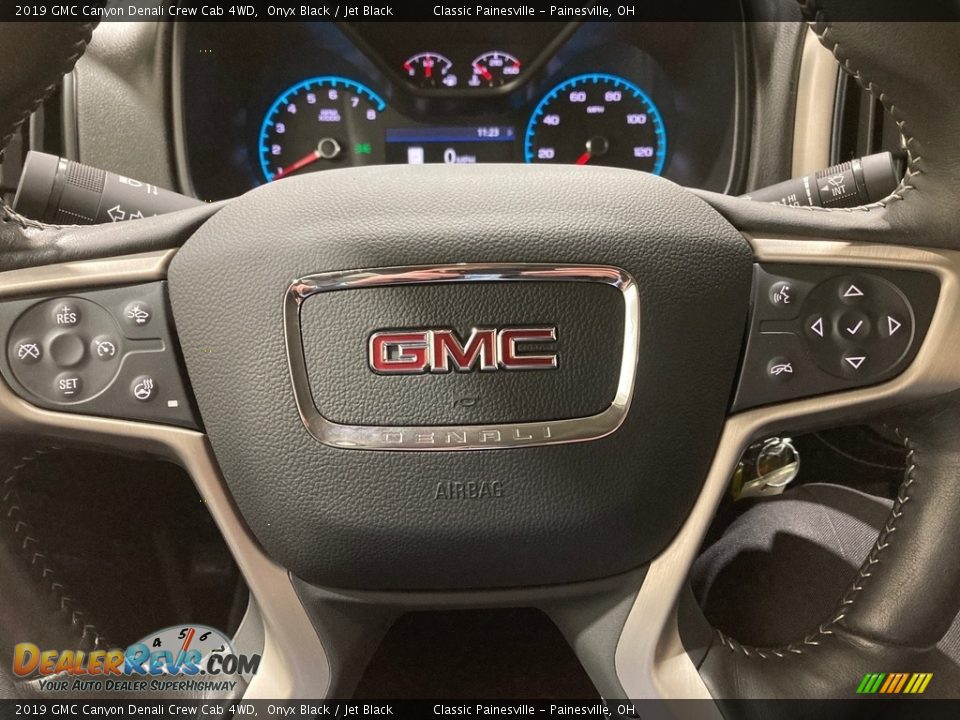 2019 GMC Canyon Denali Crew Cab 4WD Onyx Black / Jet Black Photo #7