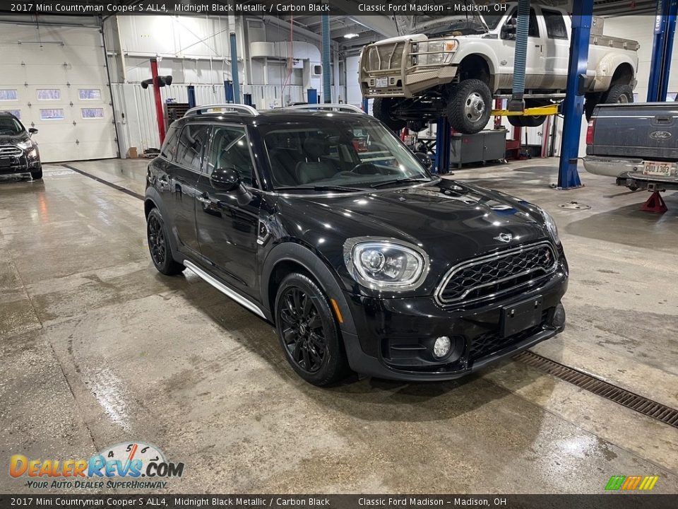 2017 Mini Countryman Cooper S ALL4 Midnight Black Metallic / Carbon Black Photo #3