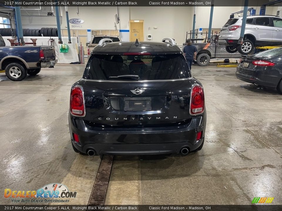 2017 Mini Countryman Cooper S ALL4 Midnight Black Metallic / Carbon Black Photo #5