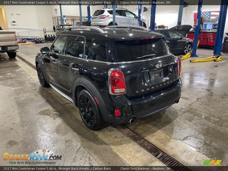 2017 Mini Countryman Cooper S ALL4 Midnight Black Metallic / Carbon Black Photo #6