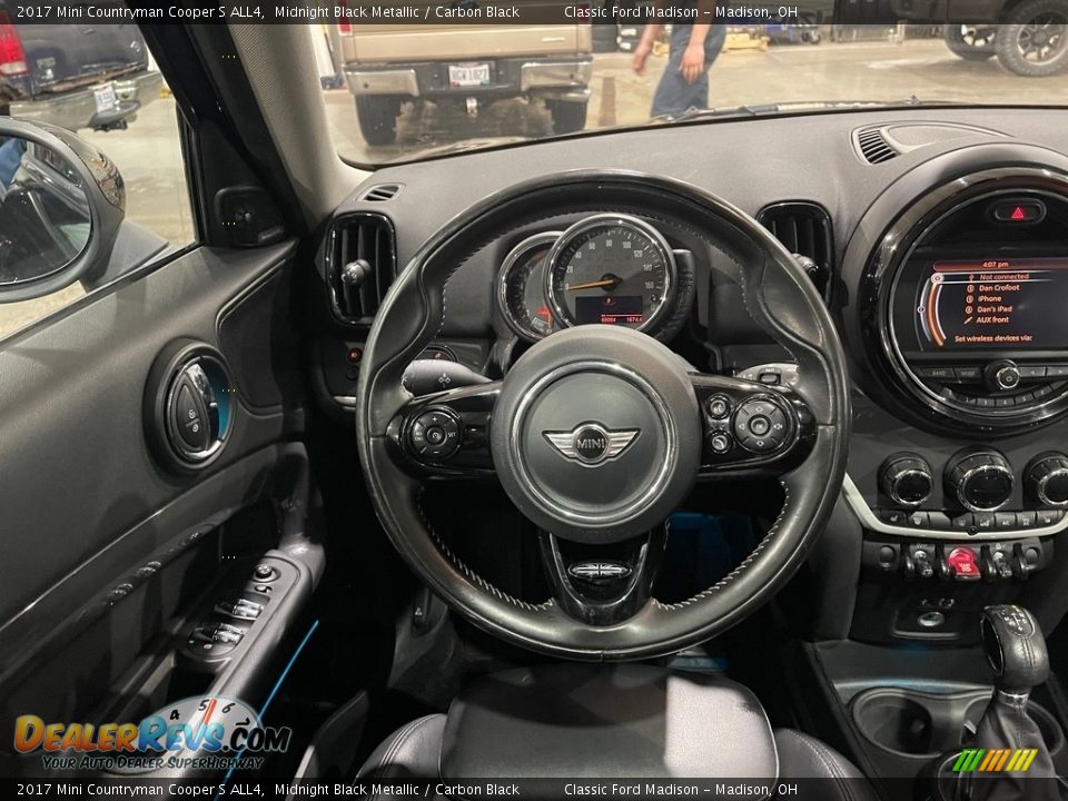 2017 Mini Countryman Cooper S ALL4 Midnight Black Metallic / Carbon Black Photo #8