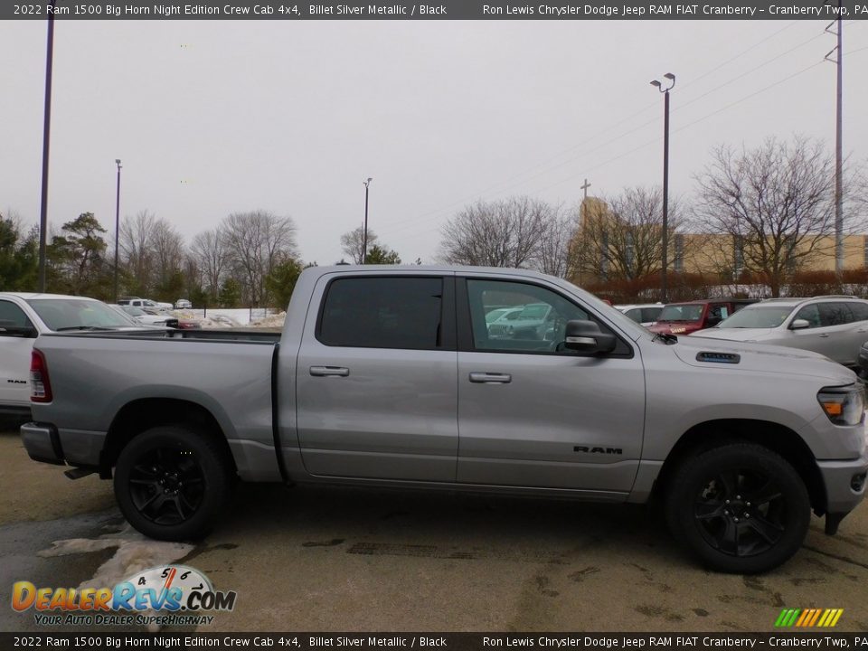 2022 Ram 1500 Big Horn Night Edition Crew Cab 4x4 Billet Silver Metallic / Black Photo #4