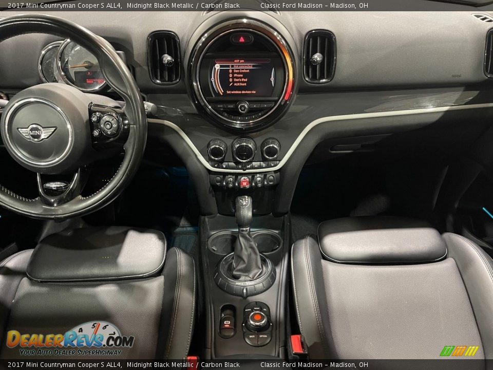 2017 Mini Countryman Cooper S ALL4 Midnight Black Metallic / Carbon Black Photo #9