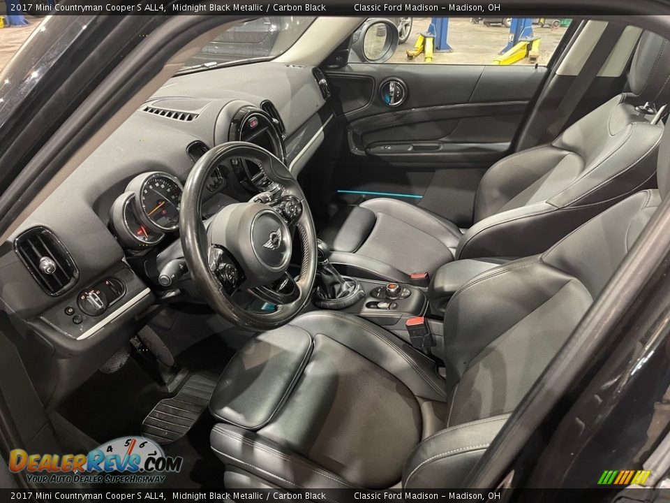 2017 Mini Countryman Cooper S ALL4 Midnight Black Metallic / Carbon Black Photo #10