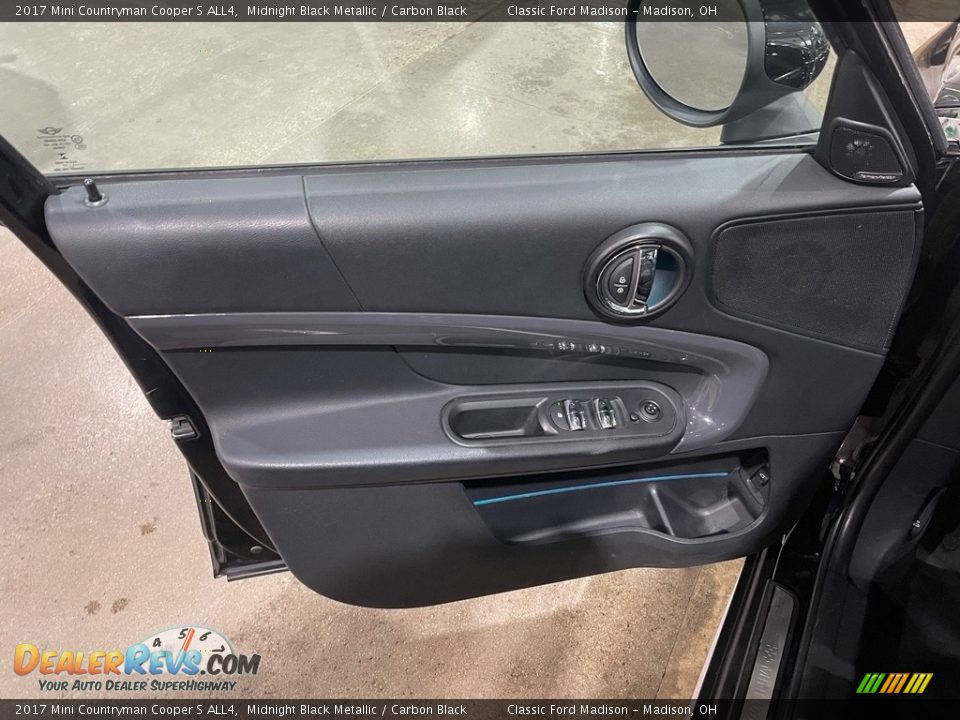 2017 Mini Countryman Cooper S ALL4 Midnight Black Metallic / Carbon Black Photo #11