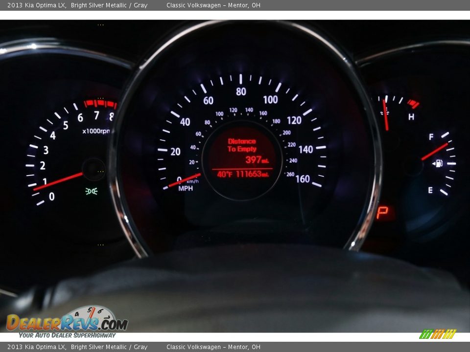 2013 Kia Optima LX Bright Silver Metallic / Gray Photo #8