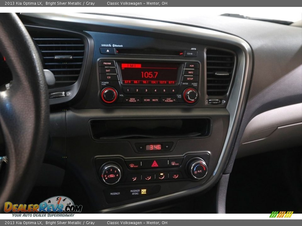 2013 Kia Optima LX Bright Silver Metallic / Gray Photo #9