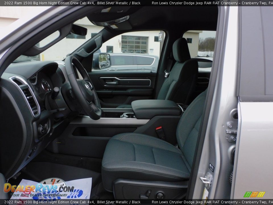 2022 Ram 1500 Big Horn Night Edition Crew Cab 4x4 Billet Silver Metallic / Black Photo #11