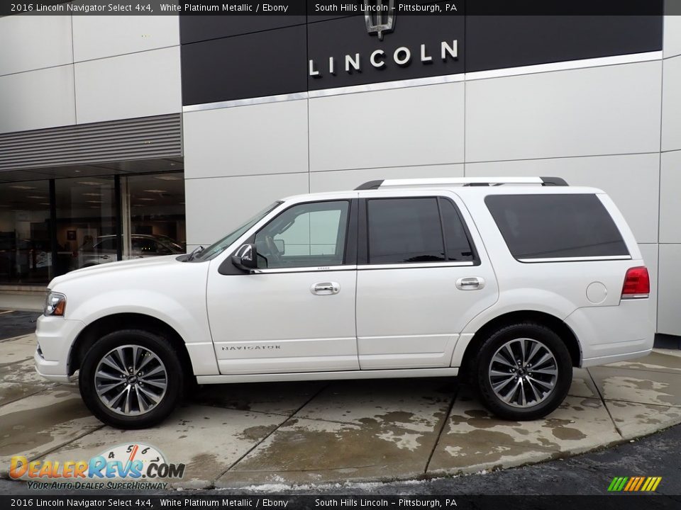 White Platinum Metallic 2016 Lincoln Navigator Select 4x4 Photo #2